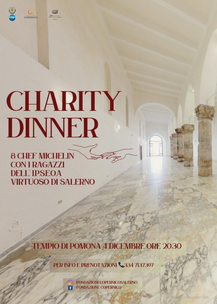 “Charity Dinner” organizzato dalla Fondazione Copernico